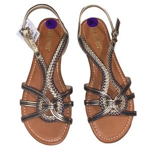 NWT Report Silver Sandals